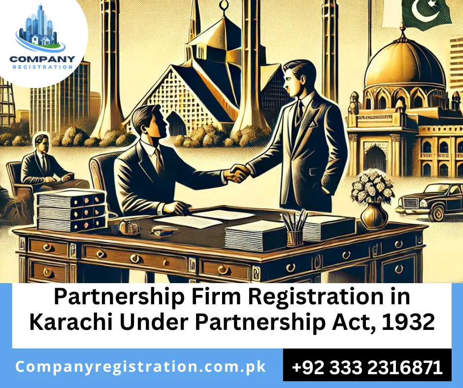 Partnership registration process Karachi